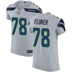 Elite Men's D.J. Fluker Grey Alternate Jersey - #78 Football Seattle Seahawks Vapor Untouchable