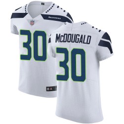 Elite Men's Bradley McDougald White Road Jersey - #30 Football Seattle Seahawks