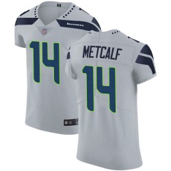 Elite Men's D.K. Metcalf Grey Alternate Jersey - #14 Football Seattle Seahawks Vapor Untouchable