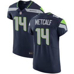 Elite Men's D.K. Metcalf Navy Blue Home Jersey - #14 Football Seattle Seahawks Vapor Untouchable