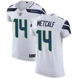 Elite Men's D.K. Metcalf White Road Jersey - #14 Football Seattle Seahawks Vapor Untouchable