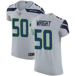 Elite Men's K.J. Wright Grey Alternate Jersey - #50 Football Seattle Seahawks