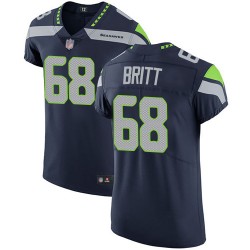 صور ال سعود Men's Seattle Seahawks #68 Justin Britt White Road NFL Nike Elite Jersey ريال الجديده